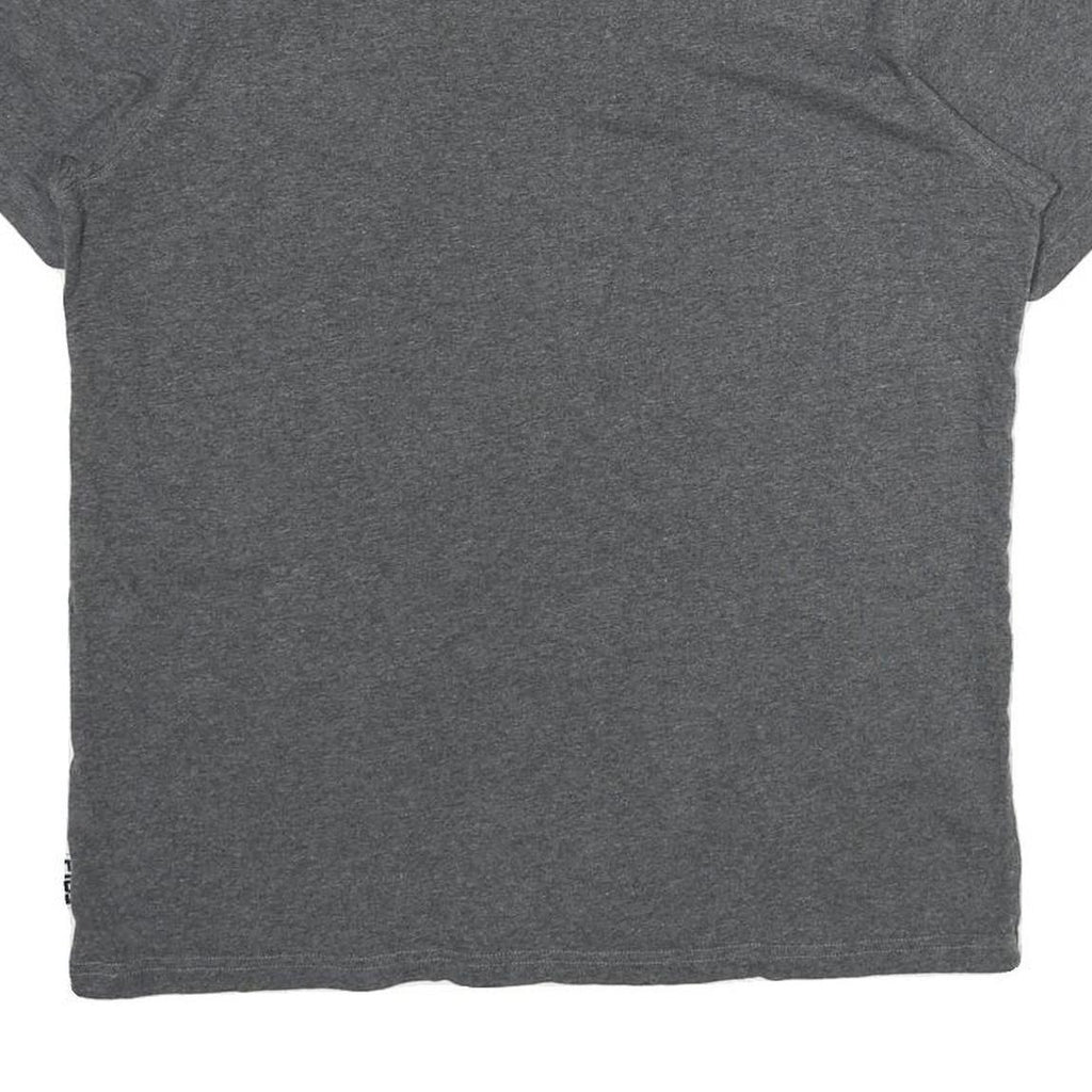FILA Mens Grey Short Sleeve Crew Neck T-Shirt M Cotton Casual Wear