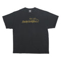 HARLEY DAVIDSON Mens Black Vintage T-Shirt 2XL Short Sleeve Crew Neck Museum