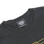 HARLEY DAVIDSON Mens Black Vintage T-Shirt 2XL Short Sleeve Crew Neck Museum