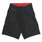MAMMUT Mens Shorts Black Polyester Blend M W30 Outdoor Logo