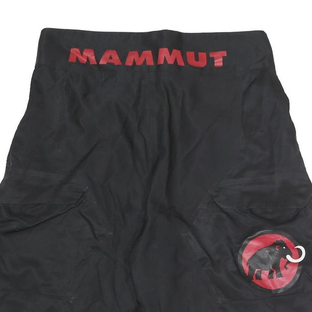 MAMMUT Mens Shorts Black Polyester Blend M W30 Outdoor Logo