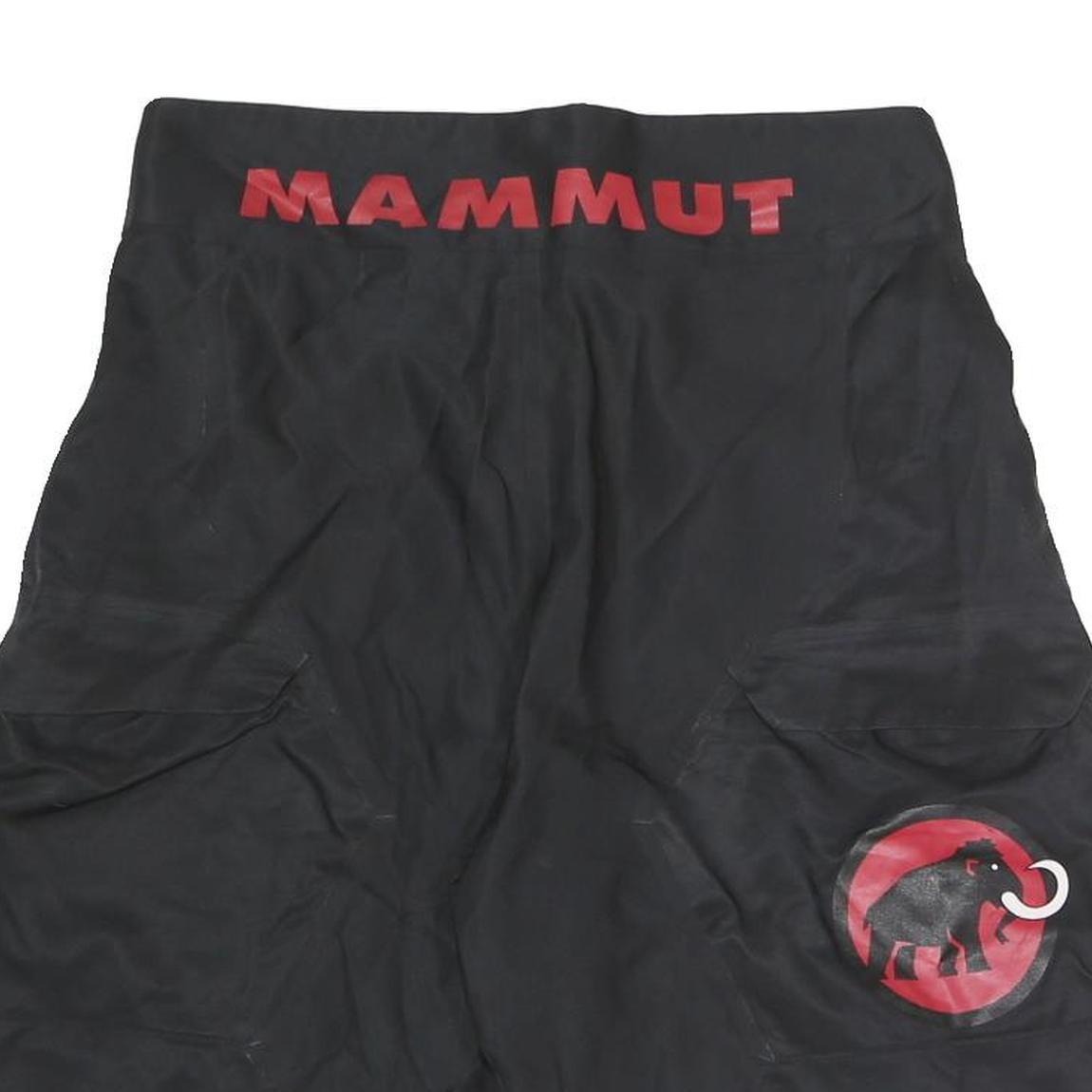 MAMMUT Mens Shorts Black Polyester Blend M W30 Outdoor Logo