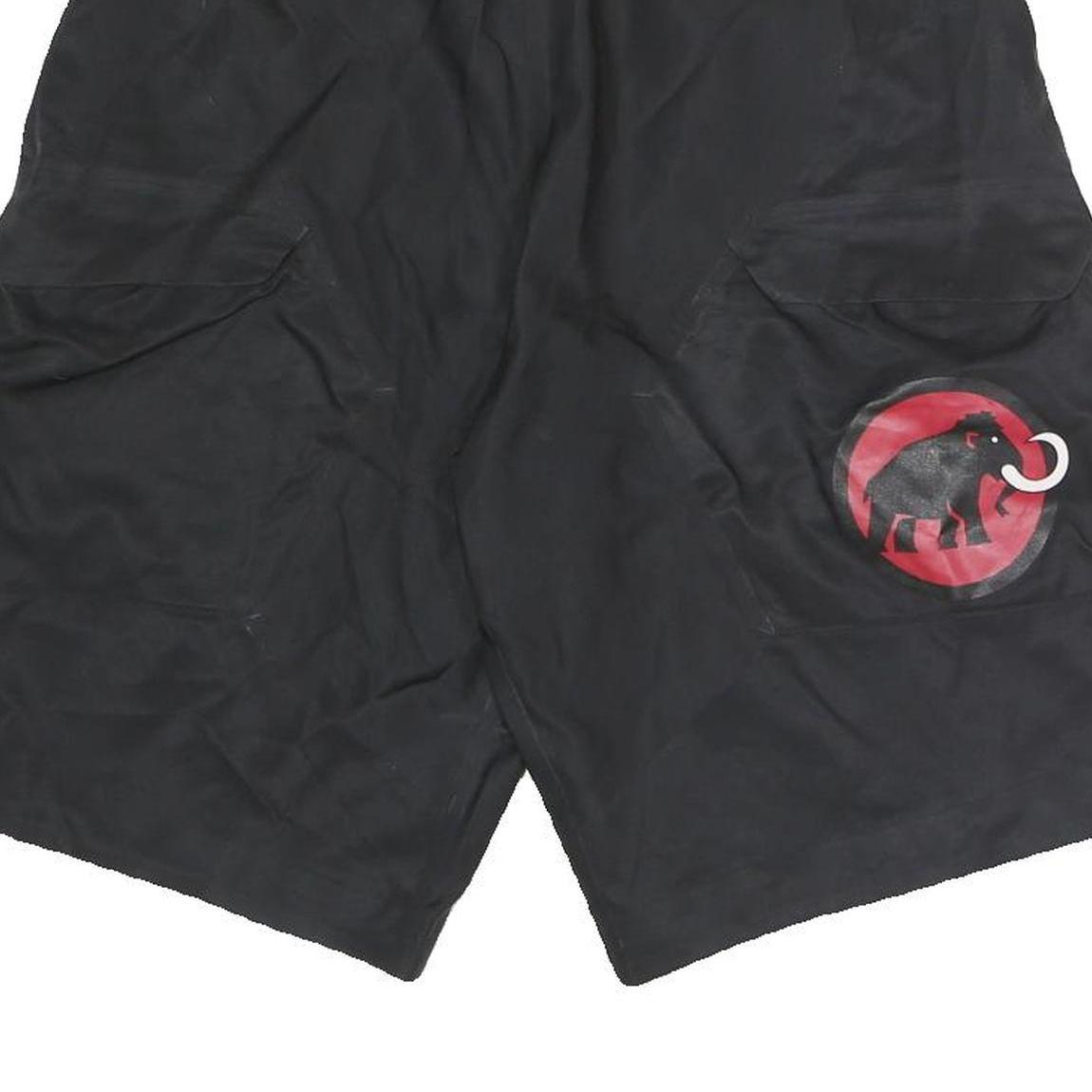 MAMMUT Mens Shorts Black Polyester Blend M W30 Outdoor Logo