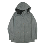 JACK WOLFSKIN Womens Grey Jacket M Polyester Blend Plain Zip Outdoor Hooded