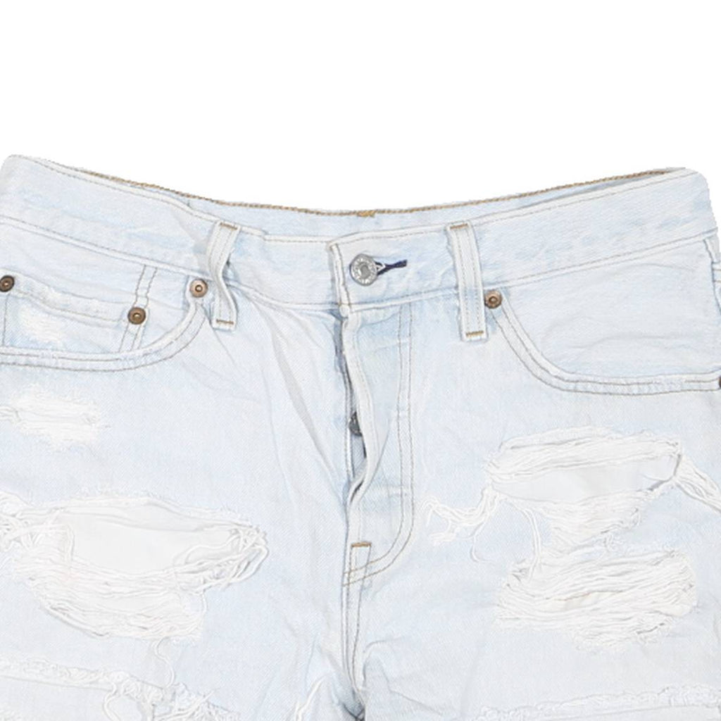 LEVI'S Womens Shorts Blue Cut-Off Distressed S W30 Casual Denim Summer