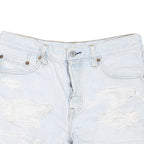 LEVI'S Womens Shorts Blue Cut-Off Distressed S W30 Casual Denim Summer