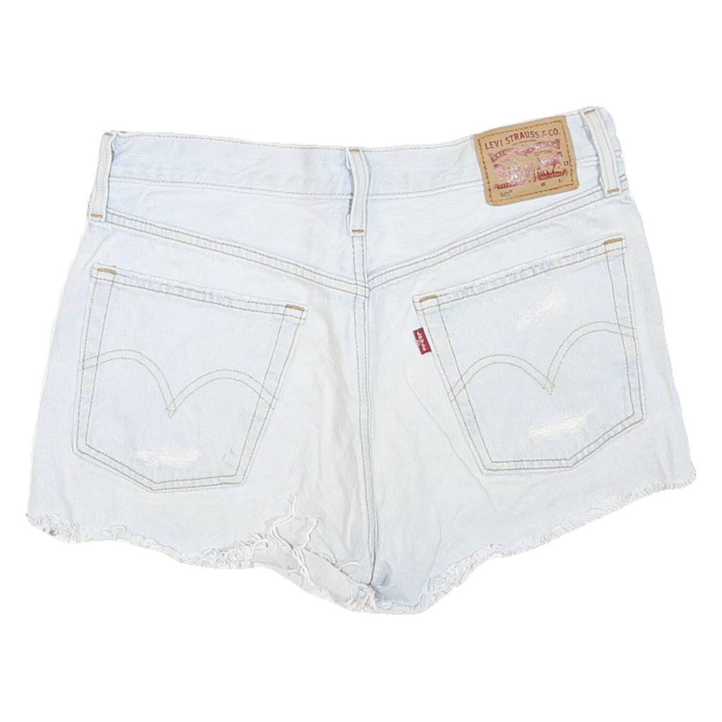 LEVI'S Womens Shorts Blue Cut-Off Distressed S W30 Casual Denim Summer