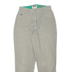 CAPPOPERA Womens Cotton Blend Beige Relaxed Tapered Trousers W27 L27 Casual