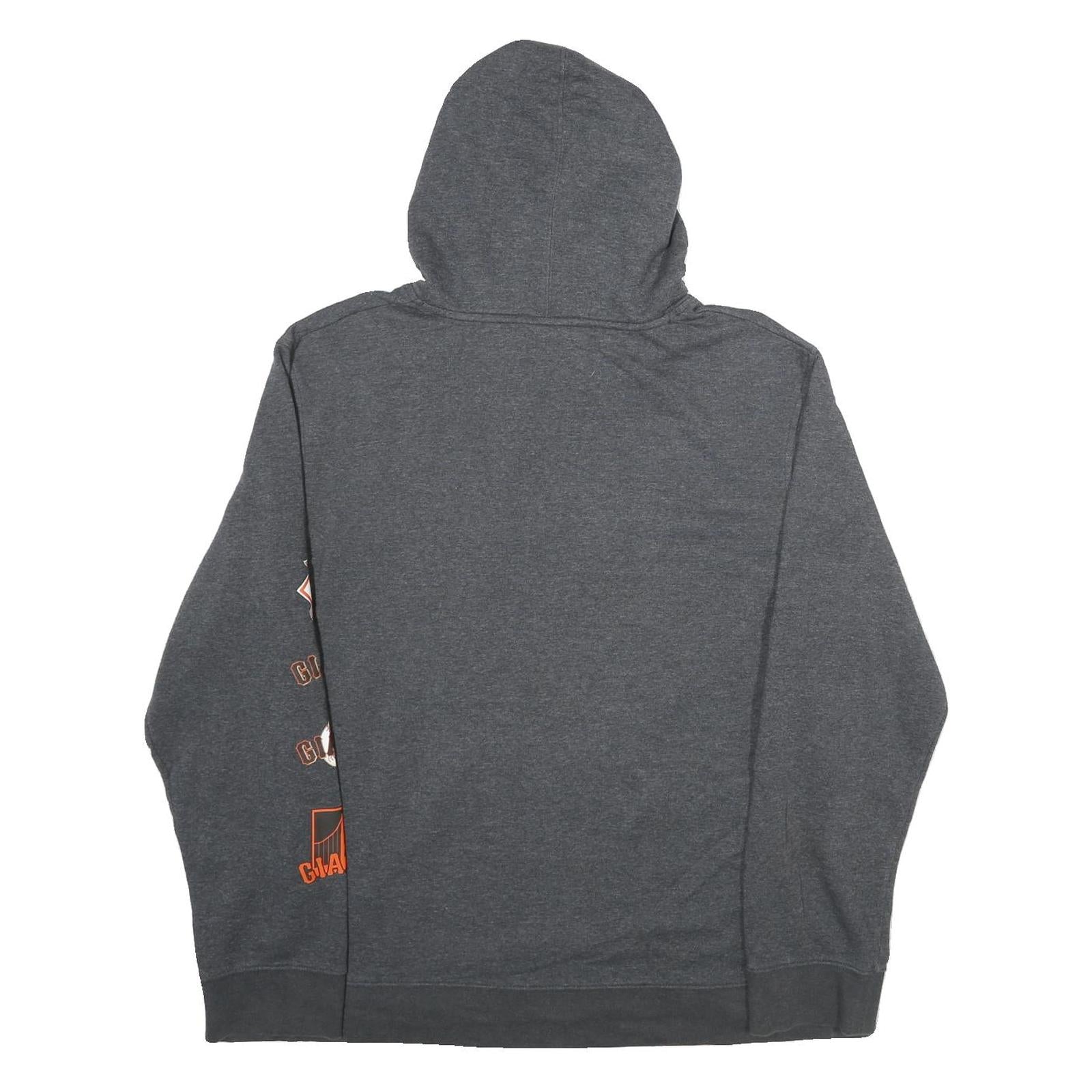 MAJESTIC Mens Grey San Francisco Giants Hoodie XL Cotton Blend Pullover