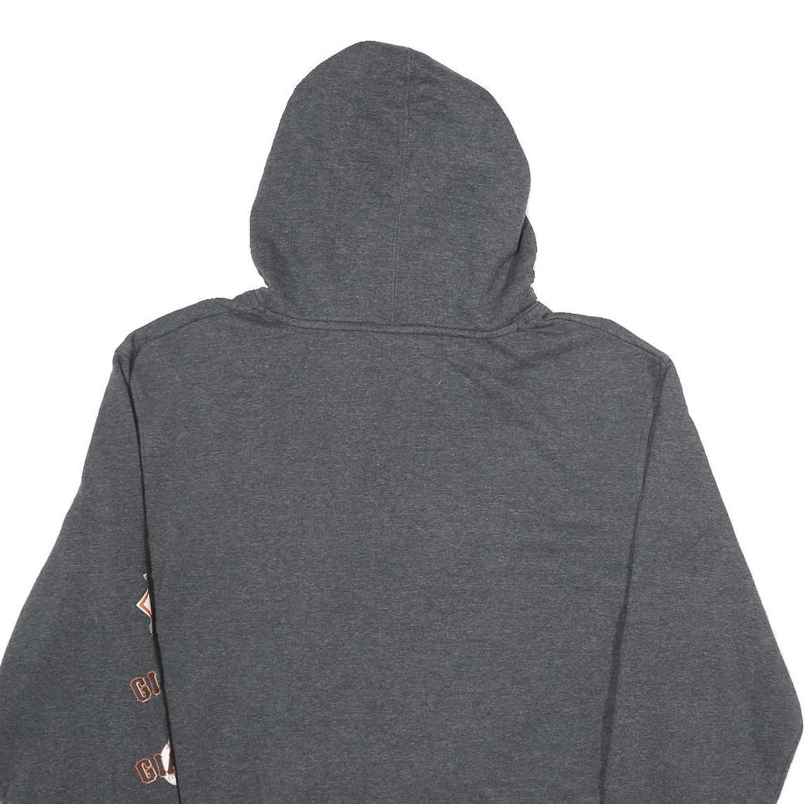 MAJESTIC Mens Grey San Francisco Giants Hoodie XL Cotton Blend Pullover