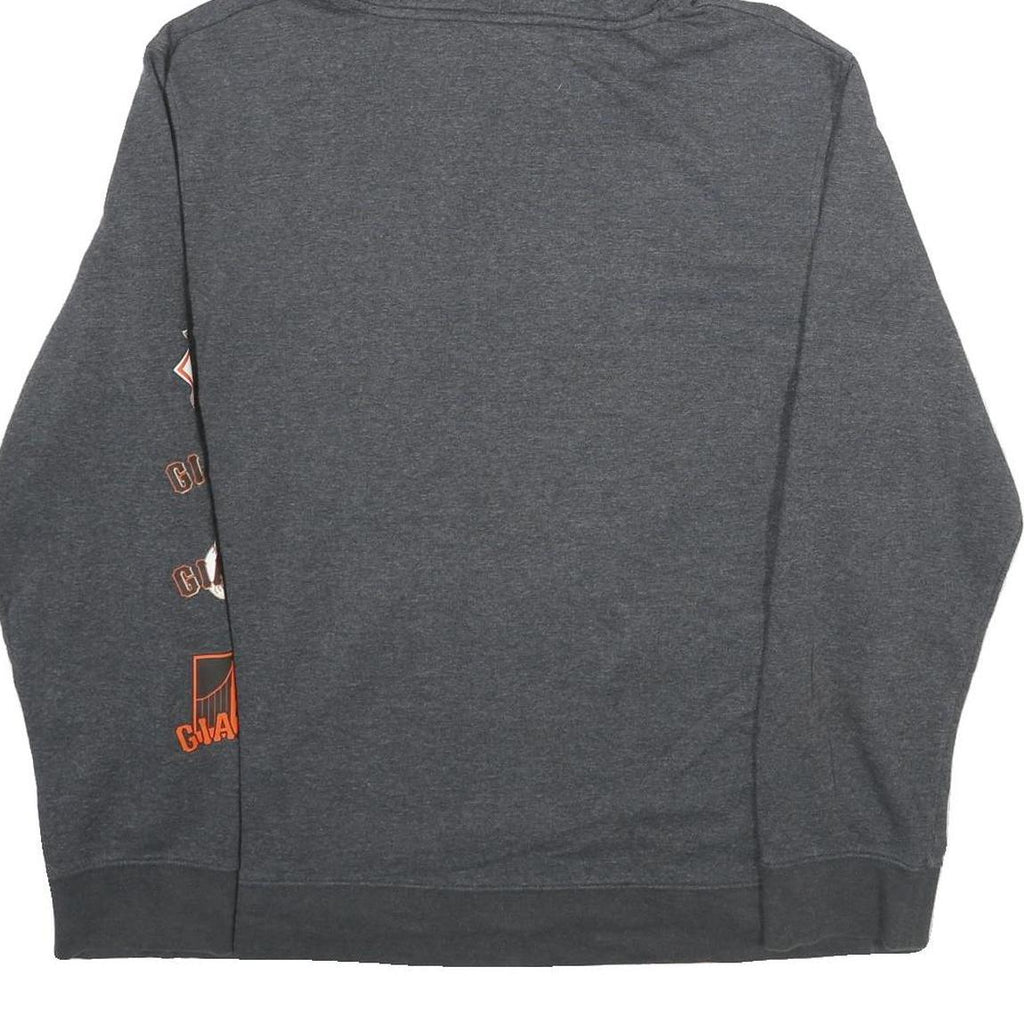 MAJESTIC Mens Grey San Francisco Giants Hoodie XL Cotton Blend Pullover
