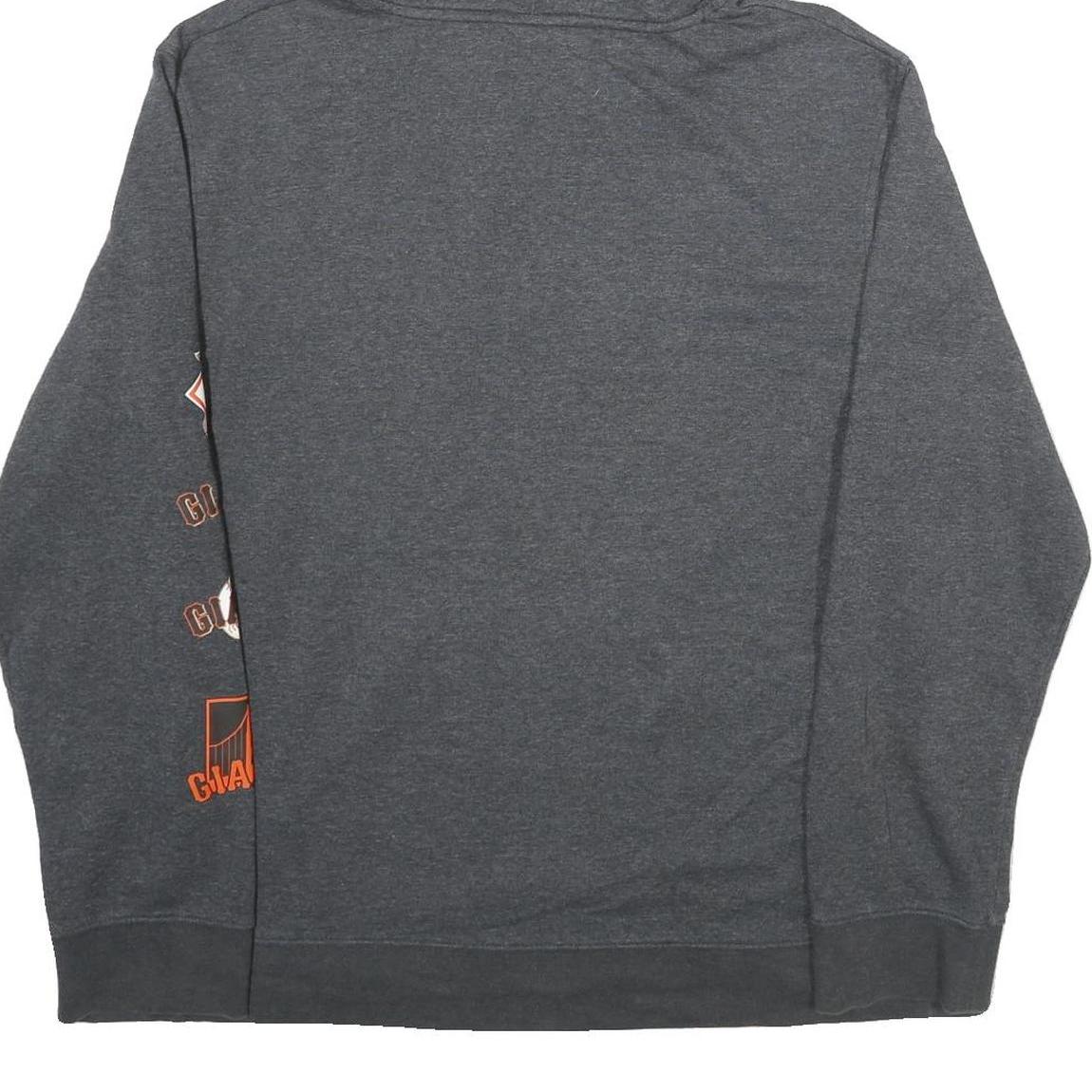 MAJESTIC Mens Grey San Francisco Giants Hoodie XL Cotton Blend Pullover