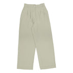 RIVER ISLAND Mens Polyester Beige Relaxed Straight Trousers W26 L30 Casual Smart