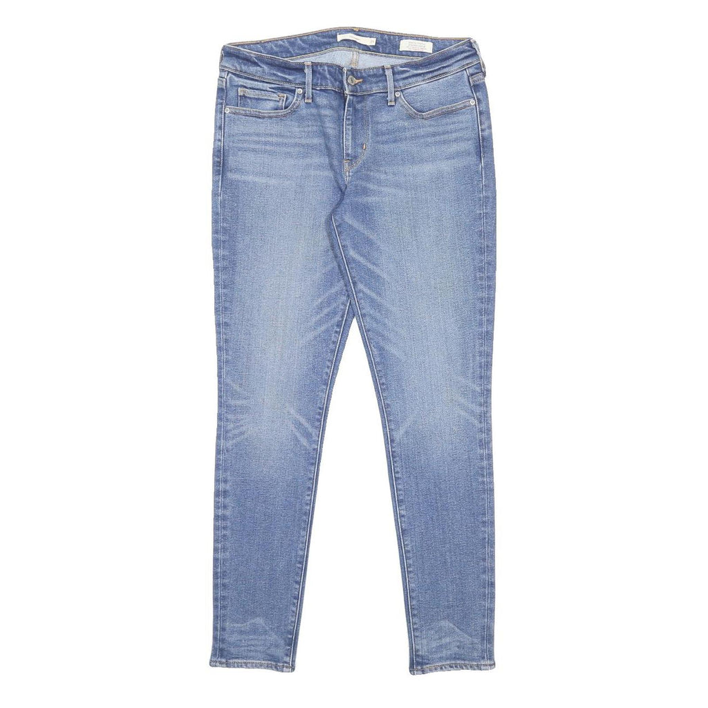 LEVI'S 711 Womens Jeans Blue Slim Skinny Denim Medium W29 L30 Zip Closure