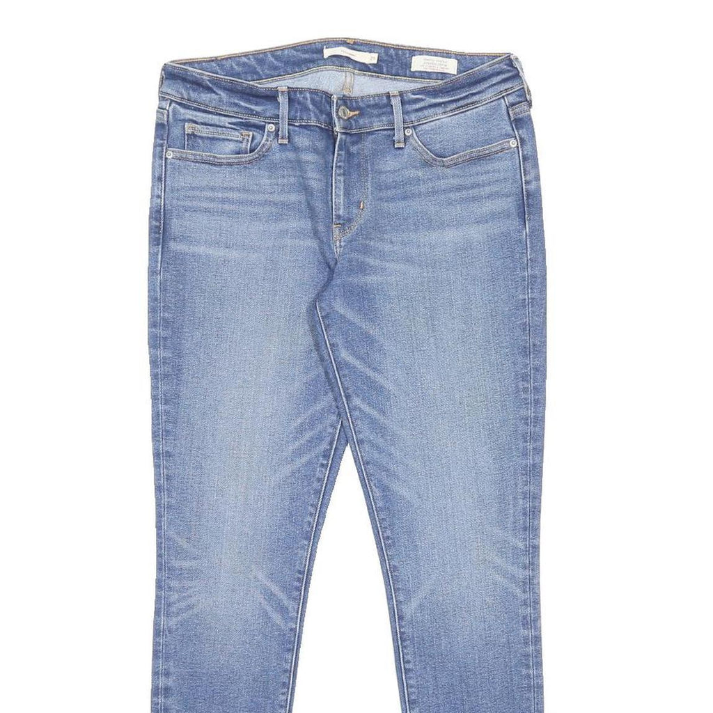 LEVI'S 711 Womens Jeans Blue Slim Skinny Denim Medium W29 L30 Zip Closure