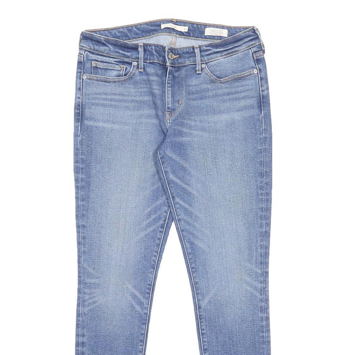 LEVI'S 711 Womens Jeans Blue Slim Skinny Denim Medium W29 L30 Zip Closure