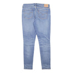 LEVI'S 711 Womens Jeans Blue Slim Skinny Denim Medium W29 L30 Zip Closure