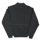 ADIDAS Mens Black & Teal Equipment Sweatshirt Collared XS Half Zip Casual Sport