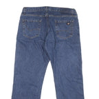DICKIES Mens Blue Regular Straight Leg Denim Cotton Blend Medium W38 L30