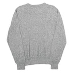 TOMMY HILFIGER Mens Grey Plain Cotton V-Neck Basic Knit Jumper L Classic Style