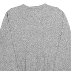 TOMMY HILFIGER Mens Grey Plain Cotton V-Neck Basic Knit Jumper L Classic Style