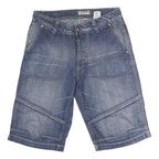 CLASSIC Mens Shorts Blue Denim M W32 Casual Cotton Pockets