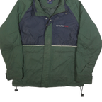 CHAPS RALPH LAUREN Mens Green & Navy Zip Jacket M Polyester Blend Casual Outdoor