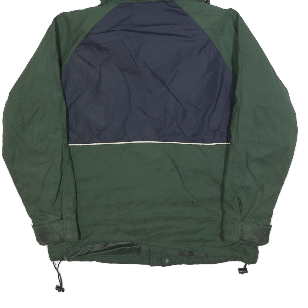 CHAPS RALPH LAUREN Mens Green & Navy Zip Jacket M Polyester Blend Casual Outdoor