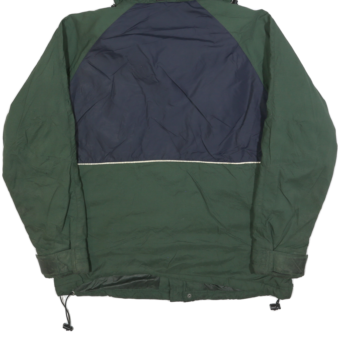 CHAPS RALPH LAUREN Mens Green & Navy Zip Jacket M Polyester Blend Casual Outdoor