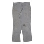 CARHARTT Mens Cotton Blend Grey Relaxed Straight Trousers W32 L30 Workwear