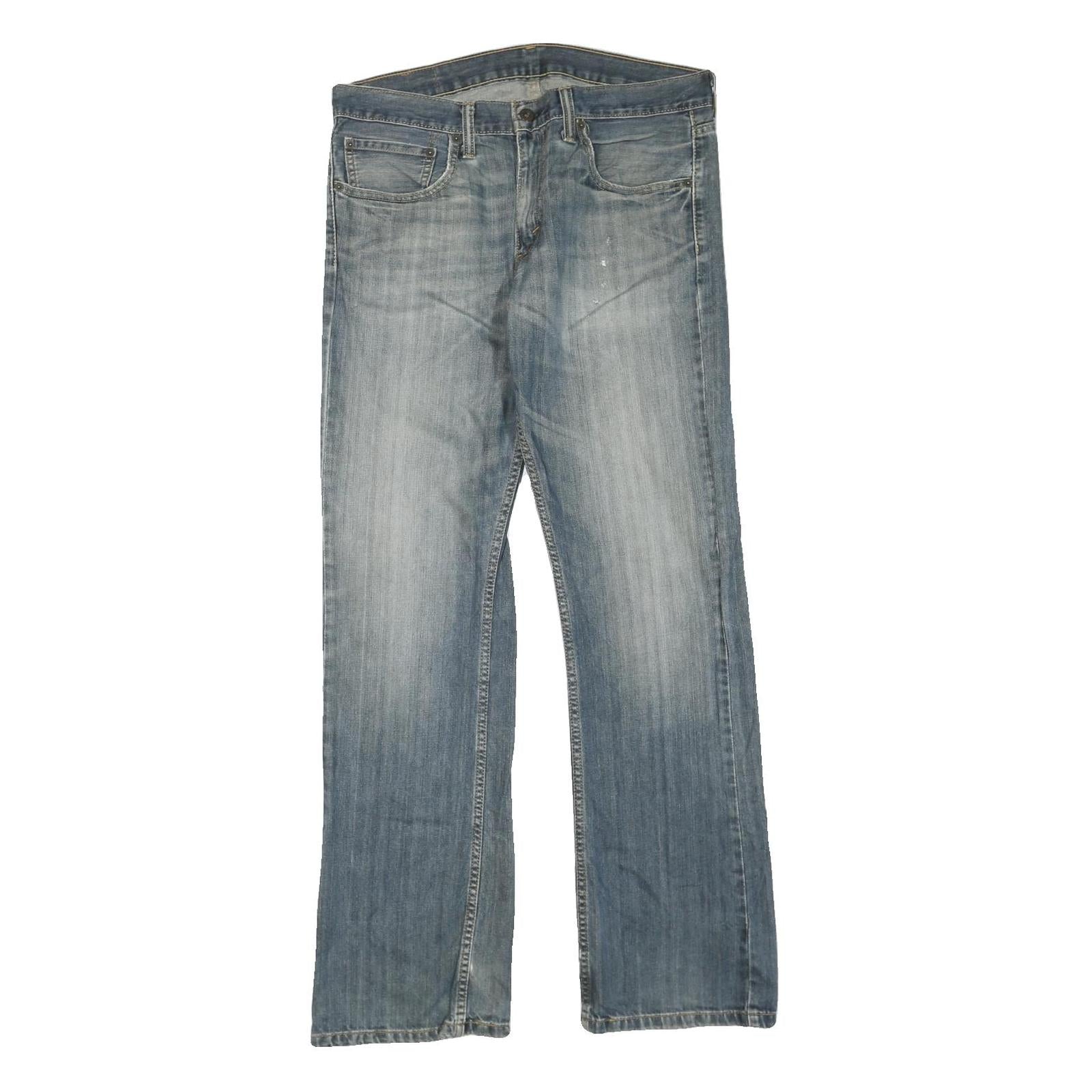 LEVI'S Mens Regular Blue Denim Medium Wash W34 L33 Classic Zip Jeans