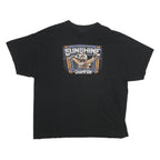 GILDAN Mens Black Tyler Courtney Sunshine Graphic T-Shirt 2XL Short Sleeve Crew