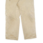 DICKIES Mens Cotton Beige Regular Straight Trousers W34 L30 Workwear Utility