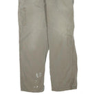 CARHARTT Mens Regular Beige Cotton Blend Trousers W34 L32 Workwear Zip Closure