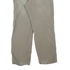 CARHARTT Mens Regular Beige Cotton Blend Trousers W34 L32 Workwear Zip Closure