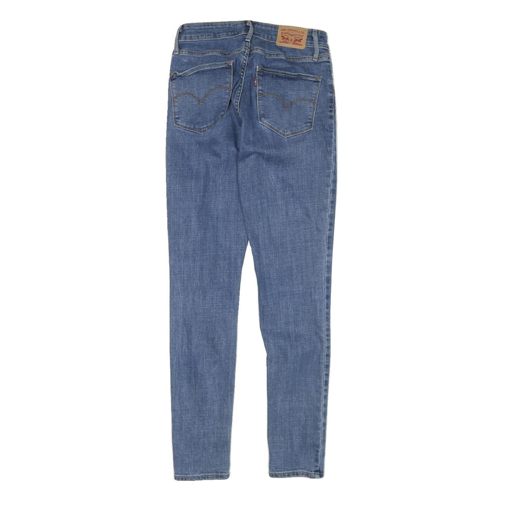 LEVI'S 721 Womens Jeans Blue Slim Skinny Denim Medium W26 L29 Distressed