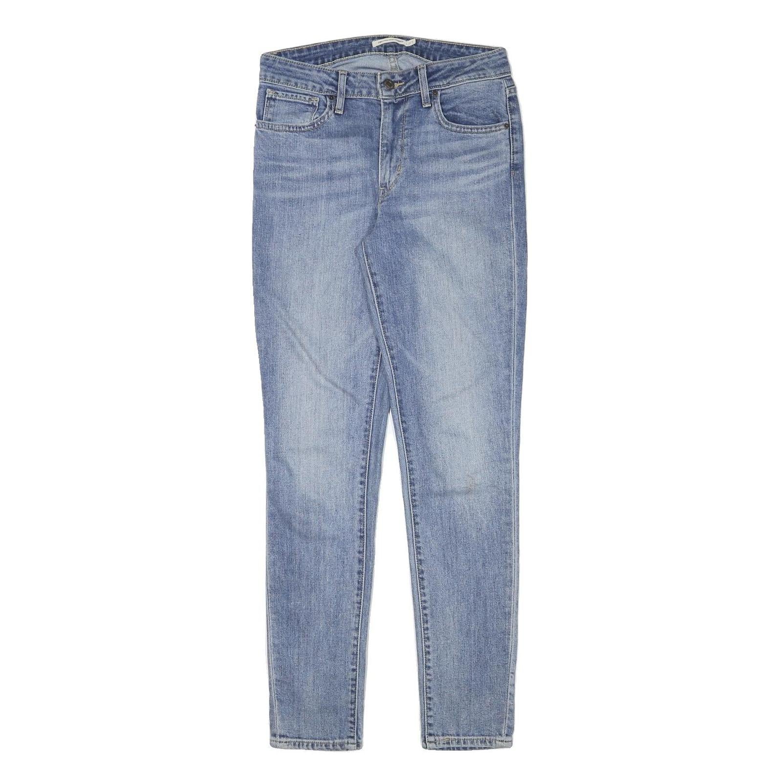 LEVI'S Womens Jeans Blue Slim Skinny Denim Medium W28 L30 Zip Cotton Blend