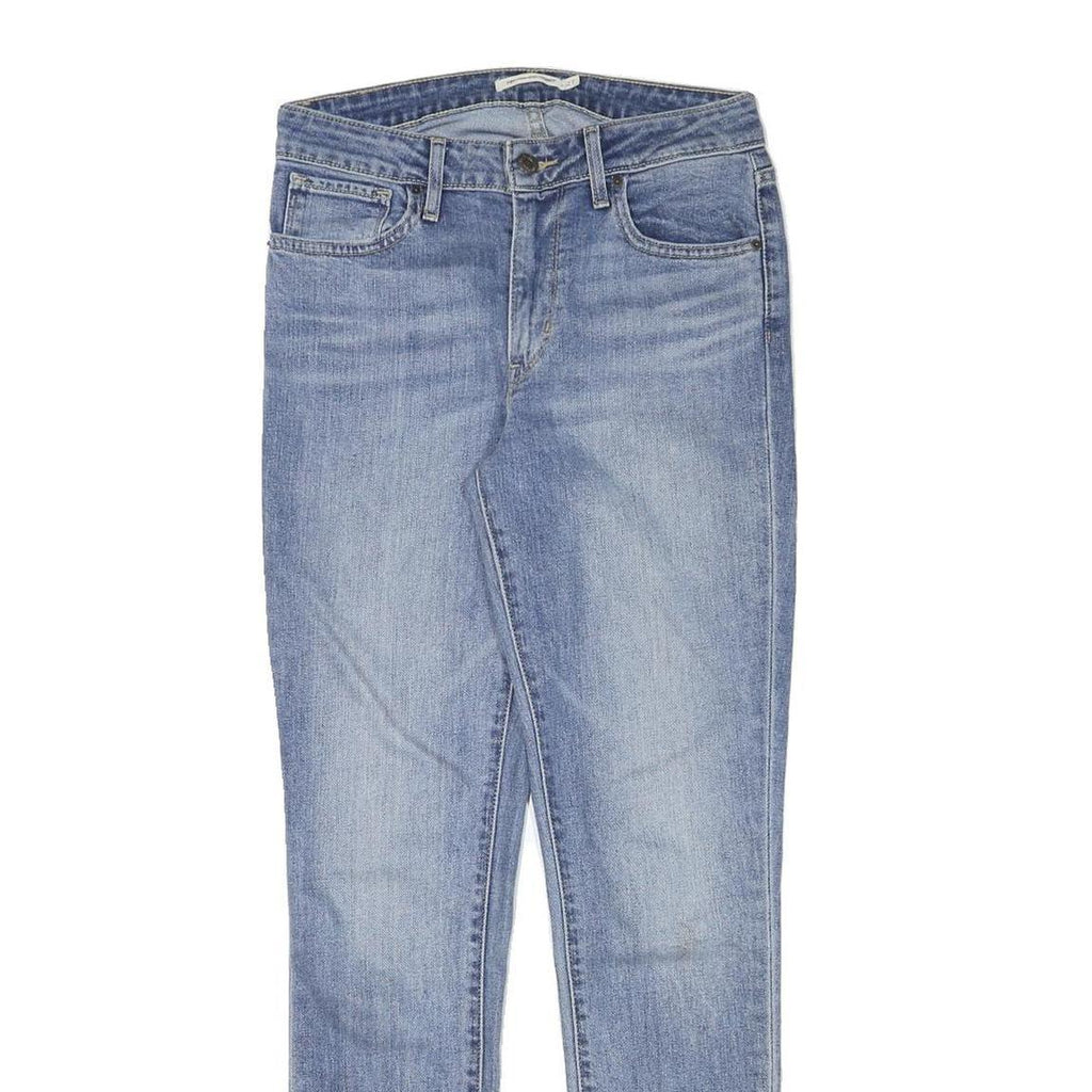 LEVI'S Womens Jeans Blue Slim Skinny Denim Medium W28 L30 Zip Cotton Blend