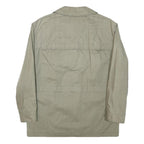 VALMELINE Mens Beige Jacket M Polyester Blend Plain Zip Lightweight Utility