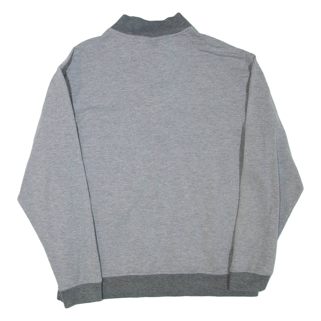 PEBBLE BEACH Mens Sweatshirt Grey 1/4 Zip XL