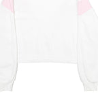LEVI'S Womens White & Pink & Red Sweatshirt Crew Neck XS Cotton Blend Pullover