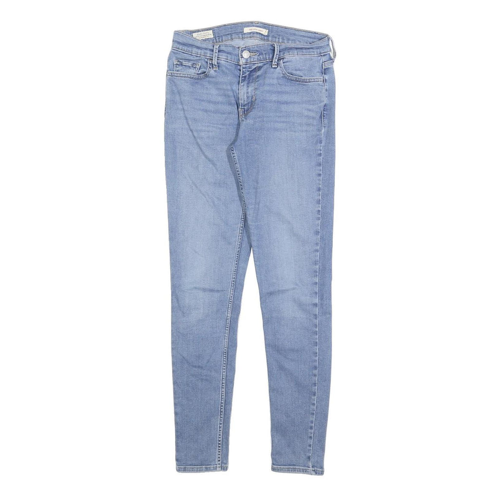 LEVI'S 710 BIG E Womens Jeans Blue Slim Skinny Denim Light W29 L30 Stretch
