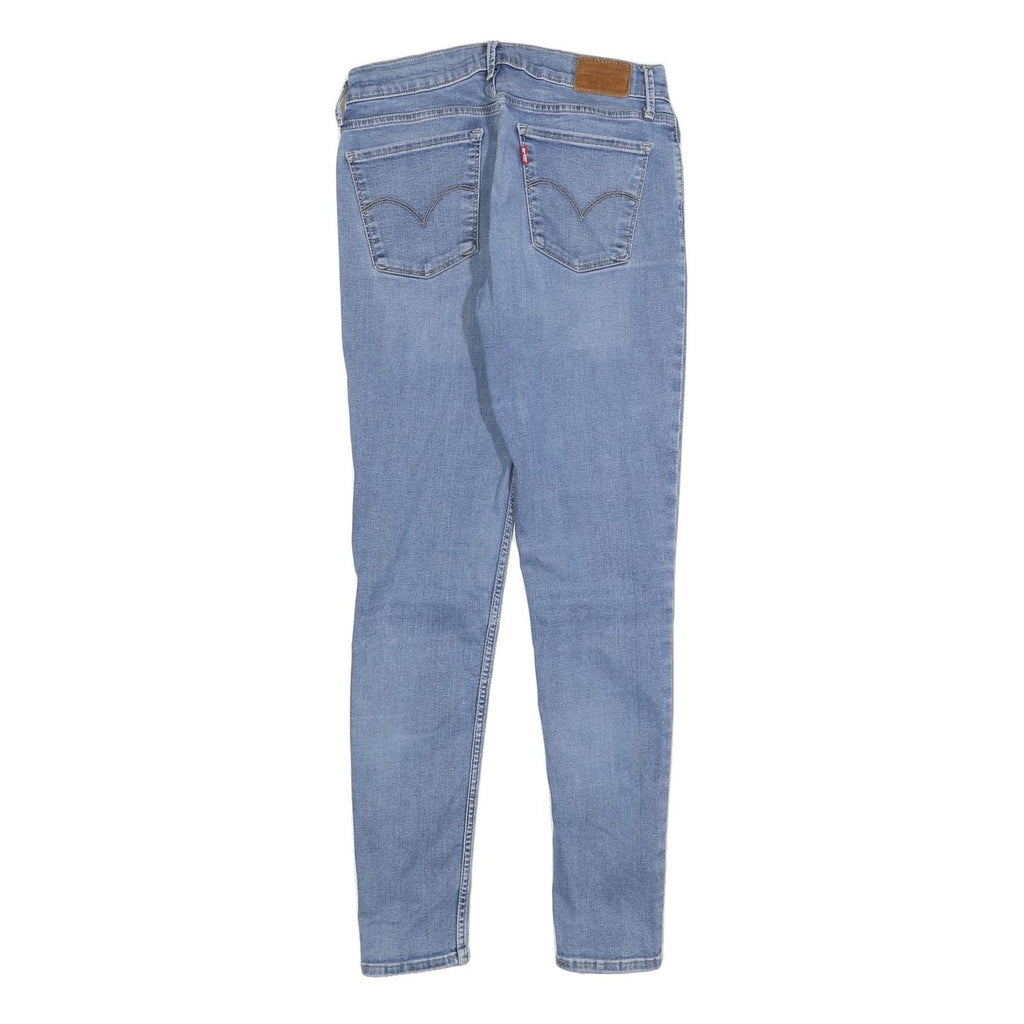 LEVI'S 710 BIG E Womens Jeans Blue Slim Skinny Denim Light W29 L30 Stretch