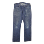 LEVI'S 501 Mens Jeans Blue Classic Straight Denim Medium W32 L30 Button Closure