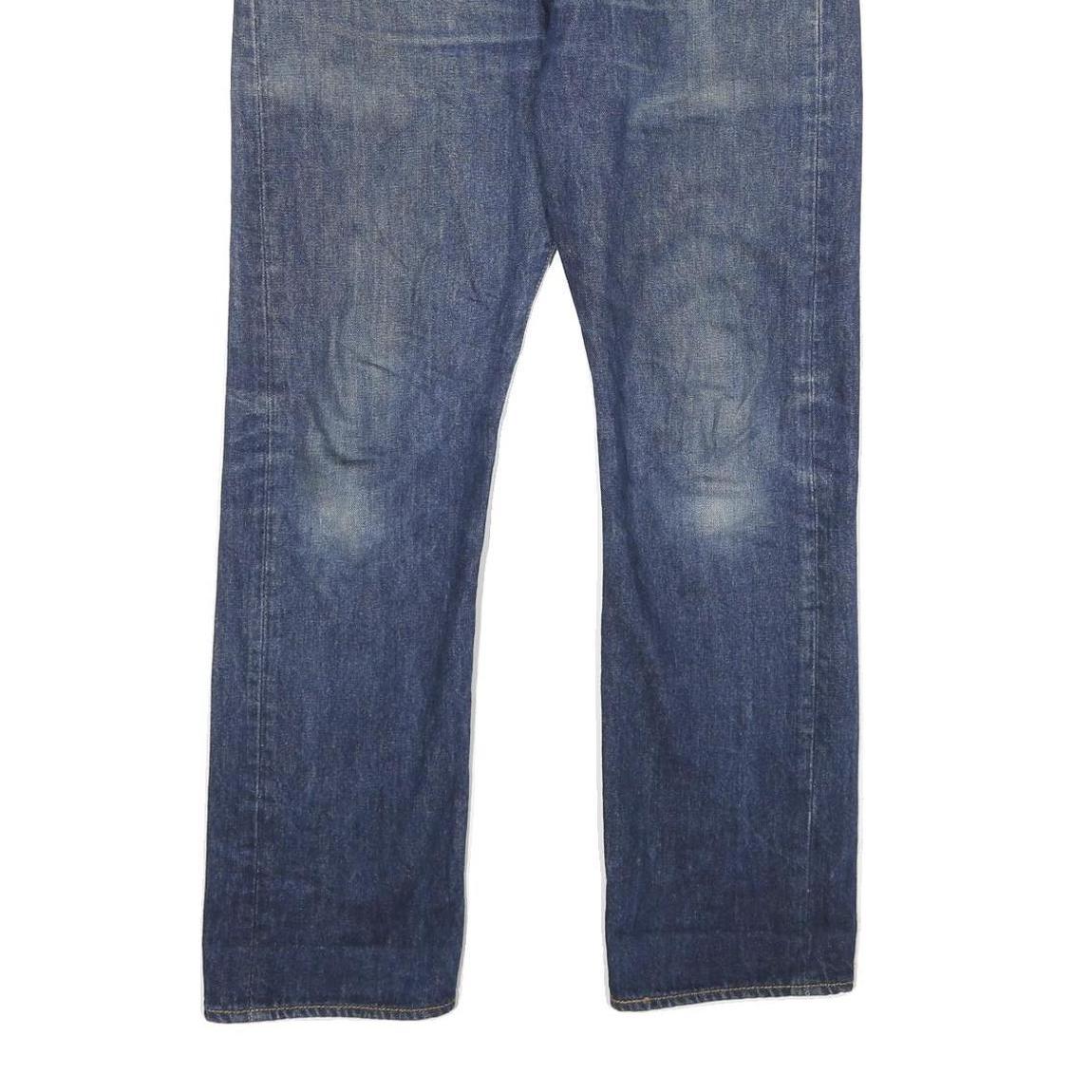 LEVI'S 501 Mens Jeans Blue Classic Straight Denim Medium W32 L30 Button Closure