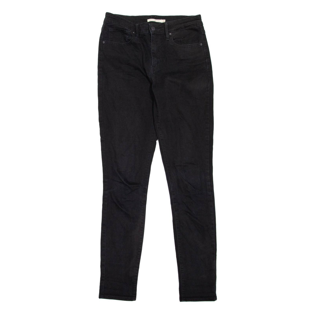 LEVI'S 721 High Rise Womens Jeans Black Slim Skinny W28 L32