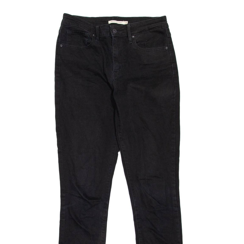 LEVI'S 721 High Rise Womens Jeans Black Slim Skinny W28 L32