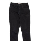 LEVI'S 721 High Rise Womens Jeans Black Slim Skinny W28 L32