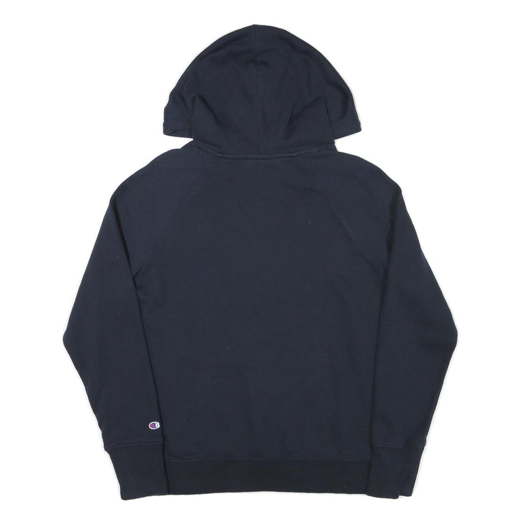 CHAMPION Womens Navy Blue Notre Dame Pullover Hoodie M Cotton Blend