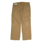 DICKIES Mens Jeans Beige Regular Straight Denim W36 L28 Workwear Trousers